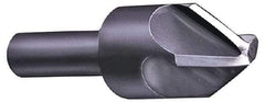 Hertel - 2-1/2" Head Diam, 3/4" Shank Diam, 4 Flute 120° High Speed Steel Countersink - 4-3/4" OAL, Straight Shank - Caliber Tooling