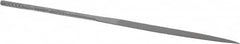 Nicholson - 4" Needle Precision Swiss Pattern Half Round File - Round Handle - Caliber Tooling