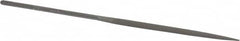 Nicholson - 6-1/4" Needle Precision Swiss Pattern Half Round File - Round Handle - Caliber Tooling