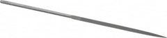 Nicholson - 5-1/2" Needle Precision Swiss Pattern Three Square File - Round Handle - Caliber Tooling