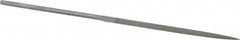 Nicholson - 5-1/2" Needle Precision Swiss Pattern Three Square File - Round Handle - Caliber Tooling