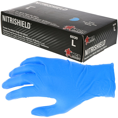 Nitrishield 6030 Powder Free Nitrile Gloves - Size XL - Caliber Tooling