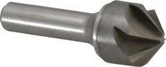 Made in USA - 1" Head Diam, 1/2" Shank Diam, 6 Flute 100° Solid Carbide Countersink - Caliber Tooling