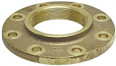 NIBCO - 2-1/2" Pipe, 7" OD, Cast Copper Threaded Companion Pipe Flange - 150 psi, F End Connection, 5-1/2" Across Bolt Hole Centers - Caliber Tooling