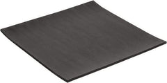 Made in USA - 12" Long, 12" Wide, 1/4" Thick, Neoprene Rubber Foam Sheet - 50 to 60 Durometer, Black, -40 to 225°F, 2,500 psi Tensile Strength, Plain Backing, Stock Length - Caliber Tooling