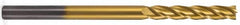 Atrax - 1", 3" LOC, 1" Shank Diam, 6" OAL, 4 Flute, Solid Carbide Square End Mill - Single End, TiN Finish, Spiral Flute, 30° Helix, Centercutting, Right Hand Cut, Right Hand Flute - Caliber Tooling