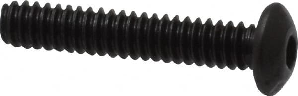 Value Collection - #4-40 UNC Hex Socket Drive, Button Screw - Alloy Steel, Black Oxide Finish, Fully Threaded, 5/8" Length Under Head - Caliber Tooling