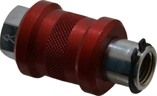 Legris - 1/4" Pipe, FNPT x FNPT, Nickel Plated Brass Standard Slide Valve - 230 Max psi, Anodized Aluminum Sleeve - Caliber Tooling