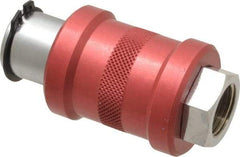 Legris - 3/8" Pipe, FNPT x FNPT, Nickel Plated Brass Standard Slide Valve - 230 Max psi, Anodized Aluminum Sleeve - Caliber Tooling