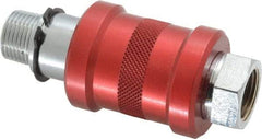 Legris - 3/8" Pipe, MNPT x FNPT, Nickel Plated Brass Standard Slide Valve - 230 Max psi, Anodized Aluminum Sleeve - Caliber Tooling