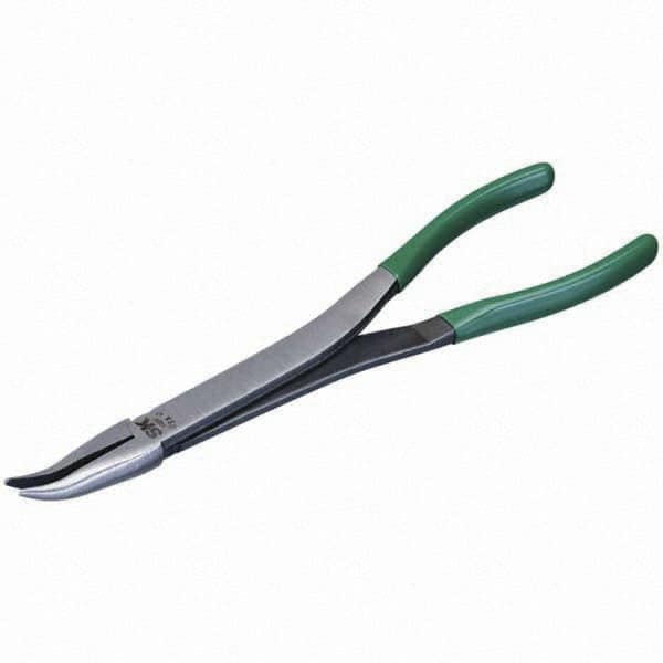 SK - Bent Nose Pliers - 11" W/CUSHION GRIP XLONG NEEDLE NOSE PLIER - Caliber Tooling