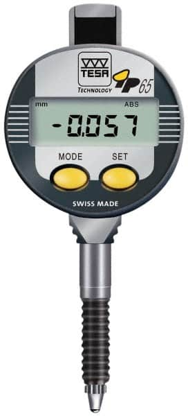 TESA Brown & Sharpe - 0 to 12.5mm Range, 0.0005" Graduation, Electronic Drop Indicator - Accurate to 20µ, English & Metric System, Digital Display - Caliber Tooling