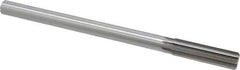 Made in USA - 0.627" High Speed Steel 8 Flute Chucking Reamer - Straight Flute, 0.5615" Straight Shank, 2-1/4" Flute Length, 9" OAL - Caliber Tooling