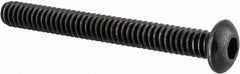 Value Collection - #10-24 UNC Hex Socket Drive, Button Screw - Alloy Steel, Black Oxide Finish, Fully Threaded, 1-3/4" Length Under Head - Caliber Tooling