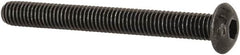 Value Collection - #10-32 UNF Hex Socket Drive, Button Screw - Alloy Steel, Black Oxide Finish, Fully Threaded, 1-3/4" Length Under Head - Caliber Tooling