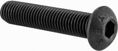 Value Collection - 5/16-24 UNF Hex Socket Drive, Button Screw - Alloy Steel, Black Oxide Finish, Fully Threaded, 1-1/2" Length Under Head - Caliber Tooling