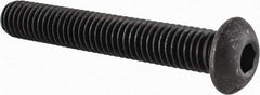 Value Collection - 3/8-16 UNC Hex Socket Drive, Button Screw - Alloy Steel, Black Oxide Finish, Fully Threaded, 2-1/2" Length Under Head - Caliber Tooling