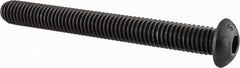 Value Collection - 3/8-16 UNC Hex Socket Drive, Button Screw - Alloy Steel, Black Oxide Finish, Fully Threaded, 3-1/2" Length Under Head - Caliber Tooling