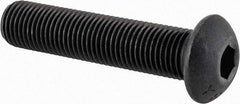 Value Collection - 3/8-24 UNF Hex Socket Drive, Button Screw - Alloy Steel, Black Oxide Finish, Fully Threaded, 1-3/4" Length Under Head - Caliber Tooling