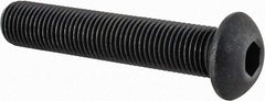 Value Collection - 3/8-24 UNF Hex Socket Drive, Button Screw - Alloy Steel, Black Oxide Finish, Fully Threaded, 2" Length Under Head - Caliber Tooling