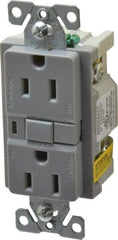 Cooper Wiring Devices - 1 Phase, 5-15R NEMA, 125 VAC, 15 Amp, Self Grounding, GFCI Receptacle - 2 Pole, Back and Side Wiring, Tamper Resistant, Specification Grade - Caliber Tooling