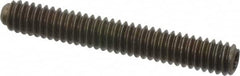 Made in USA - 1/4-20 UNC, 1-3/4" Length Under Head, Cup Point Set Screw - Grade 8 Alloy Steel, 1/8" Key - Caliber Tooling