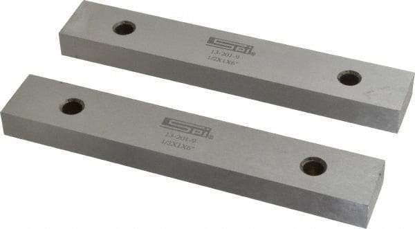 SPI - 6" Long x 1" High x 1/2" Thick, Steel Parallel - 0.0003" & 0.002" Parallelism, Sold as Matched Pair - Caliber Tooling