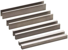 SPI - 8 Piece, 6 Inch Long Steel Parallel Set - 3/4 to 1-3/16 Inch High, 1/8 to 3/8 Inch Thick, 52-58 RC Hardness, Sold as 4 Pair - Caliber Tooling