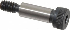 Made in USA - 1/4" Shoulder Diam x 5/8" Shoulder Length, #10-24 UNC, Hex Socket Shoulder Screw - 8 Alloy Steel, 0.357 to 3/8" Head Diam - Caliber Tooling