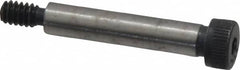 Made in USA - 1/4" Shoulder Diam x 1-1/4" Shoulder Length, #10-24 UNC, Hex Socket Shoulder Screw - 8 Alloy Steel, 0.357 to 3/8" Head Diam - Caliber Tooling