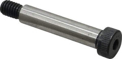 Made in USA - 3/8" Shoulder Diam x 1-3/4" Shoulder Length, 5/16-18 UNC, Hex Socket Shoulder Screw - 8 Alloy Steel, 0.543 to 0.562" Head Diam - Caliber Tooling