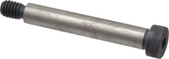 Made in USA - 3/8" Shoulder Diam x 2-1/4" Shoulder Length, 5/16-18 UNC, Hex Socket Shoulder Screw - 8 Alloy Steel, 0.543 to 0.562" Head Diam - Caliber Tooling