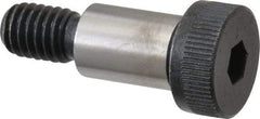 Made in USA - 1/2" Shoulder Diam x 3/4" Shoulder Length, 3/8-16 UNC, Hex Socket Shoulder Screw - 8 Alloy Steel, 0.729 to 3/4" Head Diam - Caliber Tooling