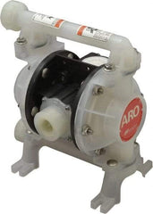 ARO/Ingersoll-Rand - 3/8" NPT, Nonmetallic, Air Operated Diaphragm Pump - PTFE Diaphragm, Polypropylene Housing - Caliber Tooling