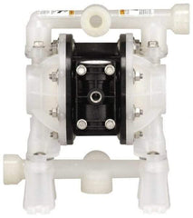 ARO/Ingersoll-Rand - 1/2" NPT, Nonmetallic, Air Operated Diaphragm Pump - PTFE Diaphragm, Polypropylene Housing - Caliber Tooling