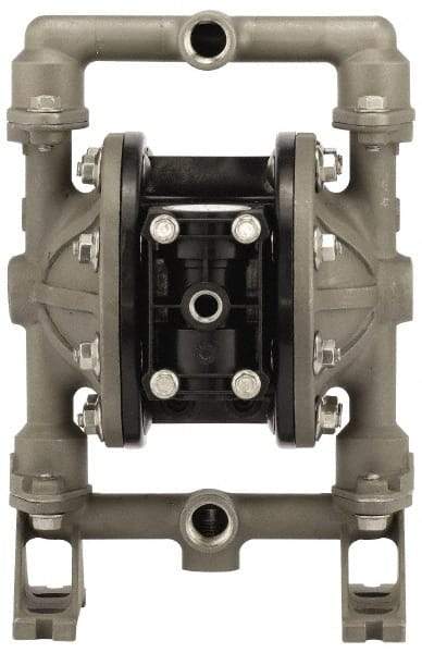 ARO/Ingersoll-Rand - 3/4" NPT, Metallic, Air Operated Diaphragm Pump - PTFE Diaphragm, Aluminum Housing - Caliber Tooling