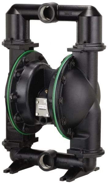 ARO/Ingersoll-Rand - 2" NPT, Metallic, Air Operated Diaphragm Pump - Santoprene Diaphragm, Aluminum Housing - Caliber Tooling