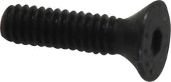 Made in USA - #5-40 UNC Hex Socket Drive, 82° Flat Screw - Alloy Steel, Black Oxide Finish, Fully Threaded, 1/2" OAL - Caliber Tooling