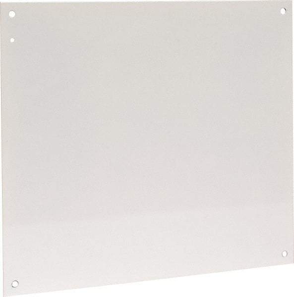 Cooper B-Line - 18-1/2" OAW x 21" OAH Powder Coat Finish Electrical Enclosure Nonperforated Panel - 24" x 20" Box, 14 Gauge Steel, Use with 24206-1/24208-1 - Caliber Tooling