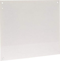 Cooper B-Line - 18-1/2" OAW x 21" OAH Powder Coat Finish Electrical Enclosure Nonperforated Panel - 24" x 20" Box, 14 Gauge Steel, Use with 24206-1/24208-1 - Caliber Tooling