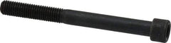 Made in USA - 1/4-28 UNF Hex Socket Drive, Socket Cap Screw - Alloy Steel, Black Oxide Finish, Partially Threaded, 2-1/2" Length Under Head - Caliber Tooling