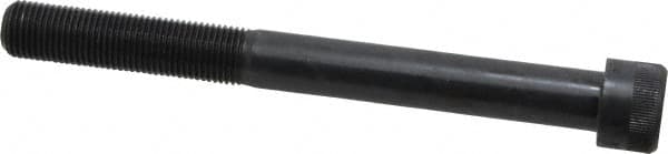 Made in USA - 1/2-20 UNF Hex Socket Drive, Socket Cap Screw - Alloy Steel, Black Oxide Finish, Partially Threaded, 5" Length Under Head - Caliber Tooling