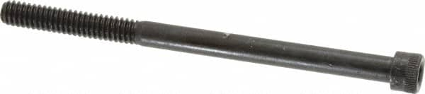 Made in USA - 1/4-20 UNC Hex Socket Drive, Socket Cap Screw - Grade 4037 Alloy Steel, Black Oxide Finish, Partially Threaded, 3-3/4" Length Under Head - Caliber Tooling