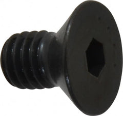 Made in USA - 3/8-16 UNC Hex Socket Drive, 82° Flat Screw - Alloy Steel, Black Oxide Finish, Fully Threaded, 5/8" OAL - Caliber Tooling