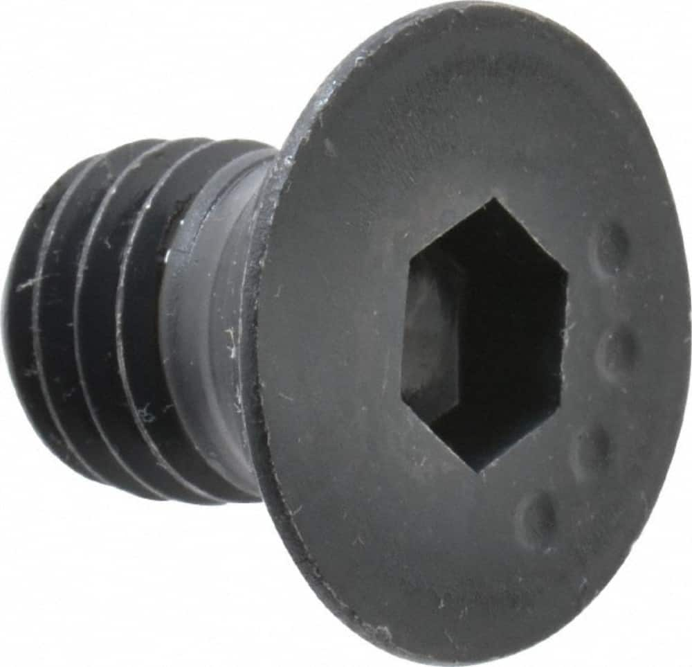 Made in USA - 1/2-13 UNC Hex Socket Drive, 82° Flat Screw - Alloy Steel, Black Oxide Finish, Fully Threaded, 3/4" OAL - Caliber Tooling