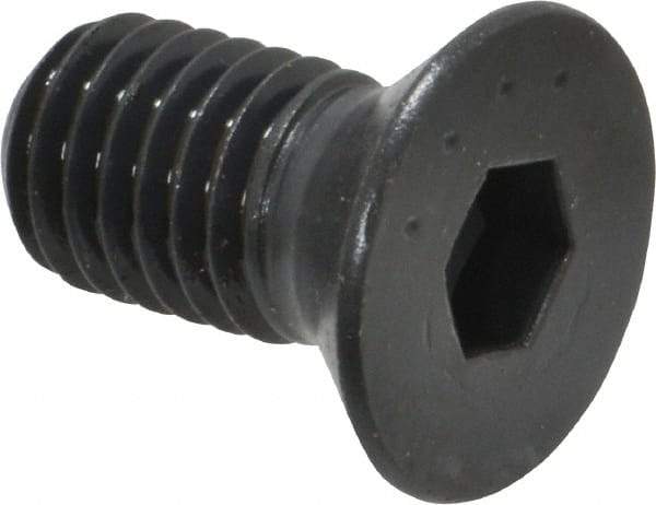 Made in USA - 1/2-13 UNC Hex Socket Drive, 82° Flat Screw - Alloy Steel, Black Oxide Finish, Fully Threaded, 1" OAL - Caliber Tooling