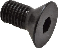 Made in USA - 1/4-28 UNF Hex Socket Drive, 82° Flat Screw - Alloy Steel, Black Oxide Finish, Fully Threaded, 1/2" OAL - Caliber Tooling