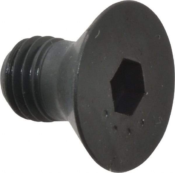 Made in USA - 5/16-24 UNF Hex Socket Drive, 82° Flat Screw - Alloy Steel, Black Oxide Finish, Fully Threaded, 1/2" OAL - Caliber Tooling