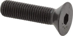 Made in USA - 5/16-24 UNF Hex Socket Drive, 82° Flat Screw - Alloy Steel, Black Oxide Finish, Fully Threaded, 1-1/4" OAL - Caliber Tooling