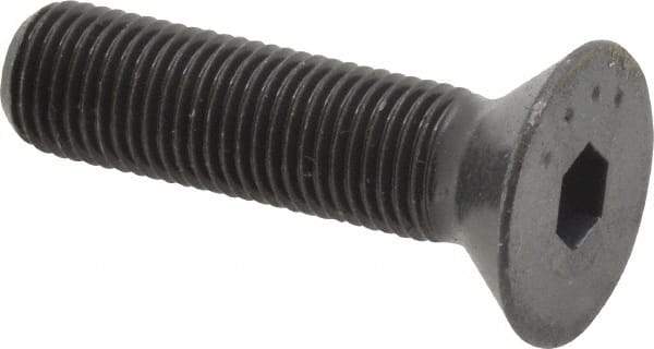 Made in USA - 3/8-24 UNF Hex Socket Drive, 82° Flat Screw - Alloy Steel, Black Oxide Finish, Fully Threaded, 1-1/2" OAL - Caliber Tooling